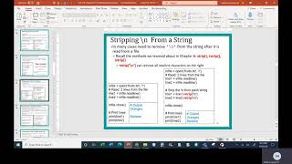 Python Chapter 7 Class 1 Part 2 Reading from Files