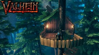 VALHEIM ~ Tree House w/ Bed and Fireplace Guide!!!