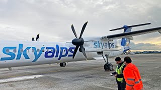 TRIP REPORT | Sky Alps Dash 8-Q400 | LIN-AOI | BQ1923