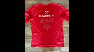 Runacademy with (METAL) Red training shirt. (BY NIGHT - THROUGH ASHES WE CRWAL) Falkenberg. For me.