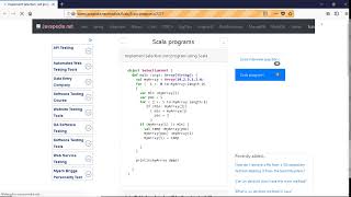 Implement Selection sort program using Scala. | javapedia.net