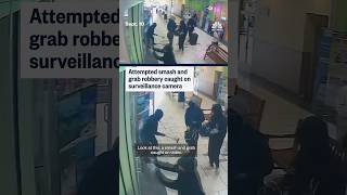 Attempted smash and grab robbery caught on surveillance camera