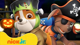 PAW Patrol Rubble \u0026 Zuma Celebrate Halloween! 🎃 10 Minutes | Nick Jr.