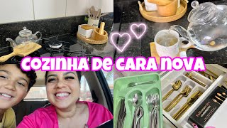 NOVO RECOMEÇO 💕TEVE MUDANÇA NA COZINHA 💕DECORANDO COM AMOR🫶