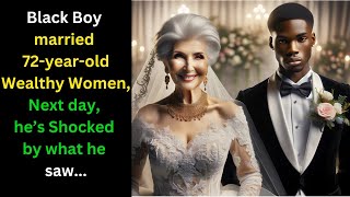 Black boy married 72 year old Millionaire Woman, next days, he was Shocked by what he saw