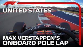Max Verstappen's Pole Lap | 2021 United States Grand Prix | Pirelli
