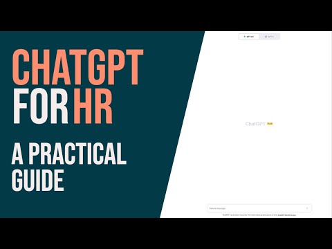 ChatGPT for HR: a practical guide