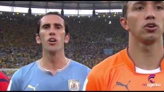 Himno Uruguay vs Colombia Brasil 2014