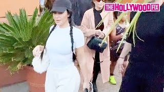 Kim Kardashian & Kanye West Keep Their Distance From Each Other At Saint West's Basketball Game