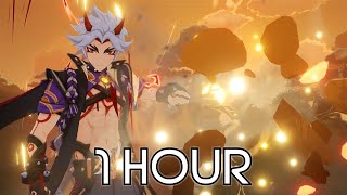 Arataki Itto Theme Music 1 HOUR - Make Way for the One and Oni! (tnbee mix) | Genshin Impact