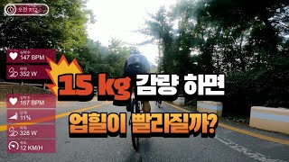 15kg 감량 후 업힐의 변화 (업힐 노하우2)