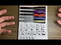 Faber-Castell Loom Nib Comparison (EF to B) and Fountain Pen Overview.