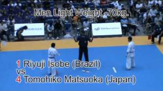 1 Riyuji Isobe (Brazil)  vs  4 Tomohiko Matsuoka (Japan)