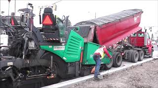 Road Paving With A Vögele 2003-3i Asphalt Paver