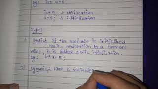 Initialization and Its Types in JAVA|JAVA BlueJ|