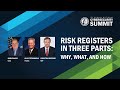 Cyber Summit 2020: Risk Registers