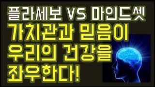 건강강의-심리학강의-플라세보효과-vs마인드셋 효과, 가치관과 믿음이 우리의 건강을 좌우한다