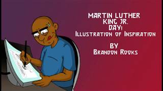 Martin Luther King Jr. Day! Illustration of Inspiration.