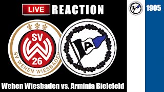Wehen Wiesbaden vs. Arminia Bielefeld - LIVEREACTION / Relegation - Hinspiel