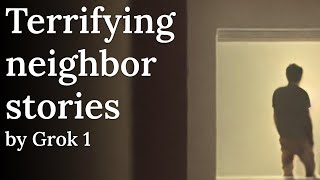 Terrifying neighbor stories, by Grok 1