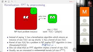 Parameterized Algorithms Lecture 2: Kernels