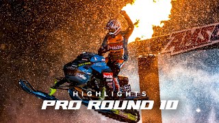 Amsoil Championship Snocross 2022 | Pro Final Round 10 Highlights