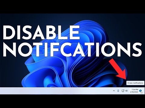 How To Turn off Notifications on Windows 11 Disable Windows 11 Notifications