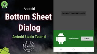 Android Bottom Sheet Dialog | Model Bottom Sheet | Material Design | Android Studio | Java