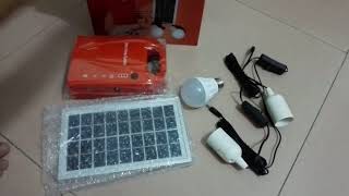 Portable Solar Power Home lighting System and Energy Kit. Free energy.