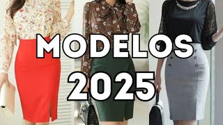 BONITAS FALDAS 2025 MODELOS de FALDAS NUEVAS y ELEGANTES