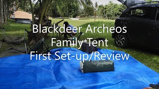 Setting Up / Review of  Blackdeer Archeos Family Tent in a Strong Wind