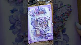 ASMR journal purple💜☂️✨|#asmr #scrabooking #journaling #journalwithme #fyp #diy #viralvideo