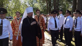 Патриарший Экзарх совершил Божественную литургию в полковом храме мученика Иоанна Воина