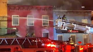 NYC fire: Multi-alarm blaze tears through building in East Harlem, Manhattan