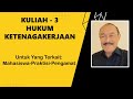 KULIAH 3 - HUKUM KETENAGAKERJAAN