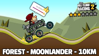 Hill Climb Racing 2 - 10000m with MOONLANDER in FOREST