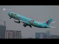 amazing air plane takeoffs and landings shenzhen airport tower spotting