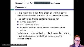 Recursion Runtime Stack
