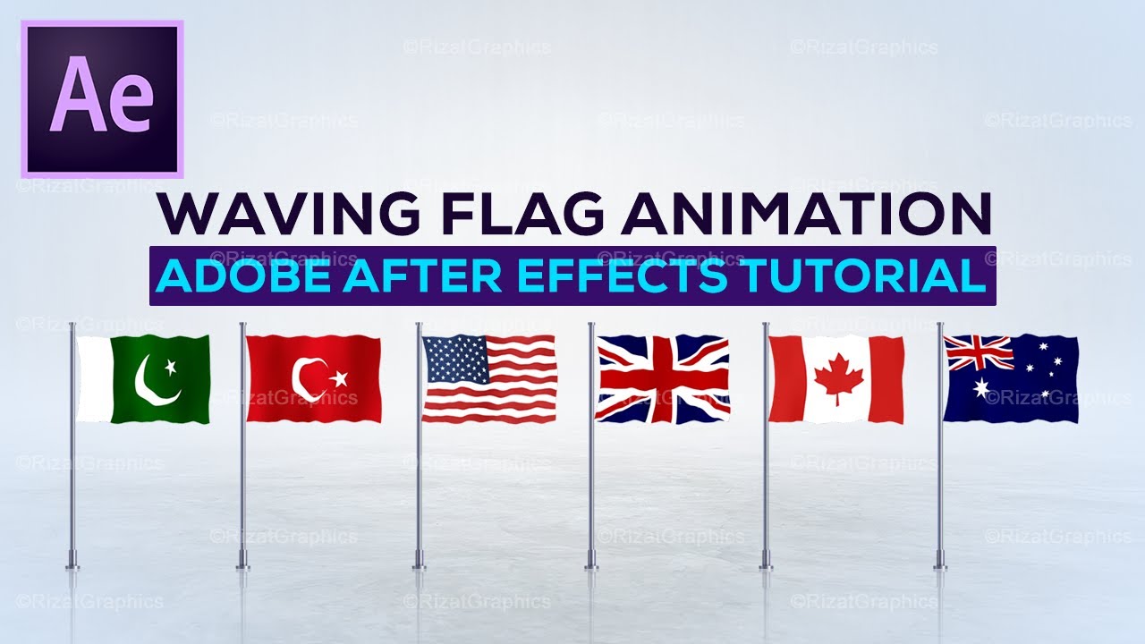 Waving Flag After Effects Template Free