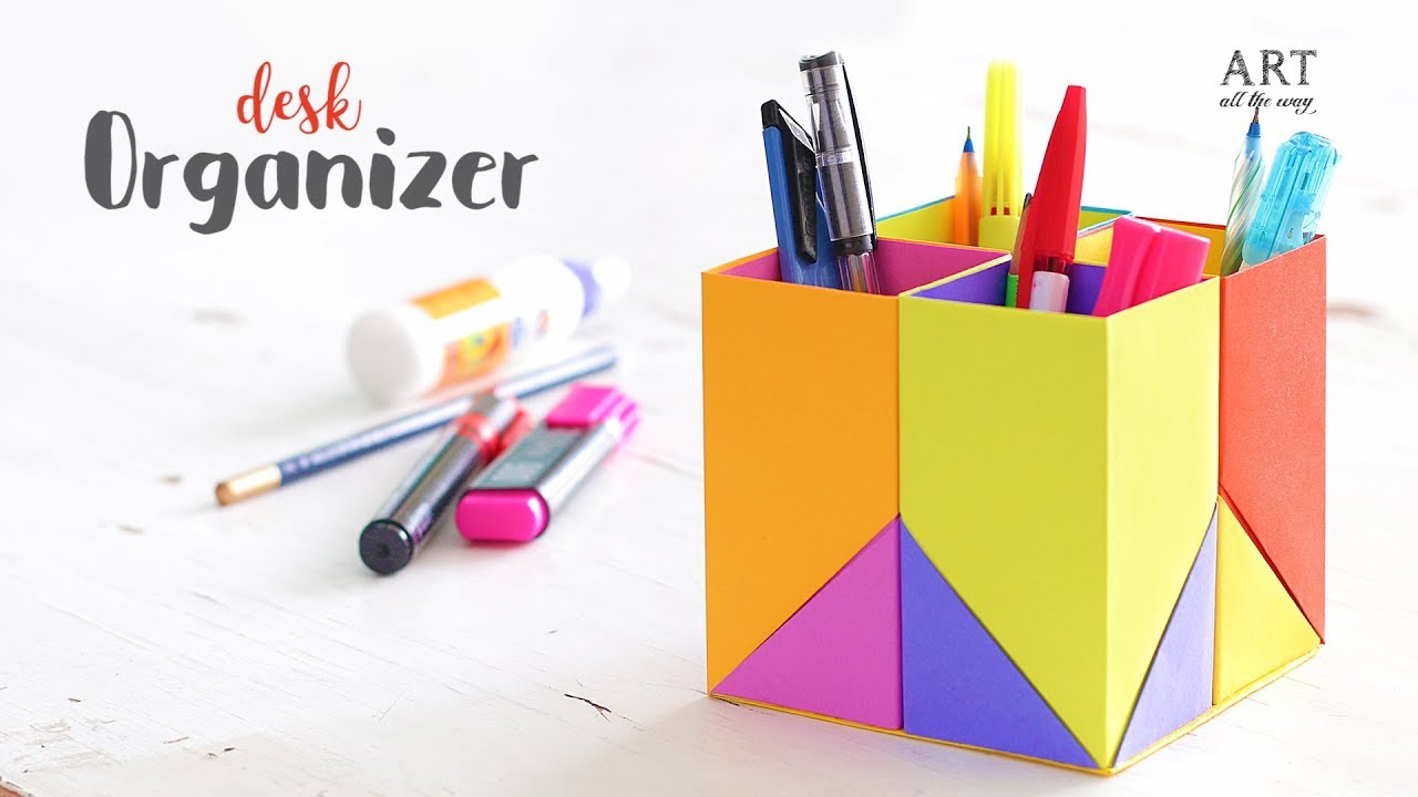 Creative Diy Desk Organizer For Kids Back To School The Crafter