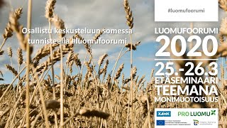 Luomufoorumi 2020 // Antti Ollila, Tilasiemen Oy: Lisää luomusiementä!