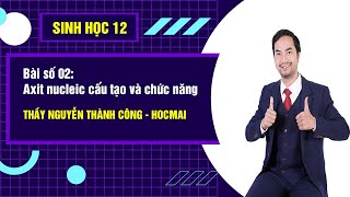 Axit nucleic cấu tạo và chức năng - Sinh học 12|Thầy Nguyễn Thành Công - GPPEN/Luyện thi đại học