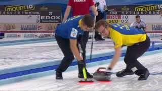 CURLING: SWE-LAT Euro Chps 2013 Men Draw 8 HIGHLIGHTS