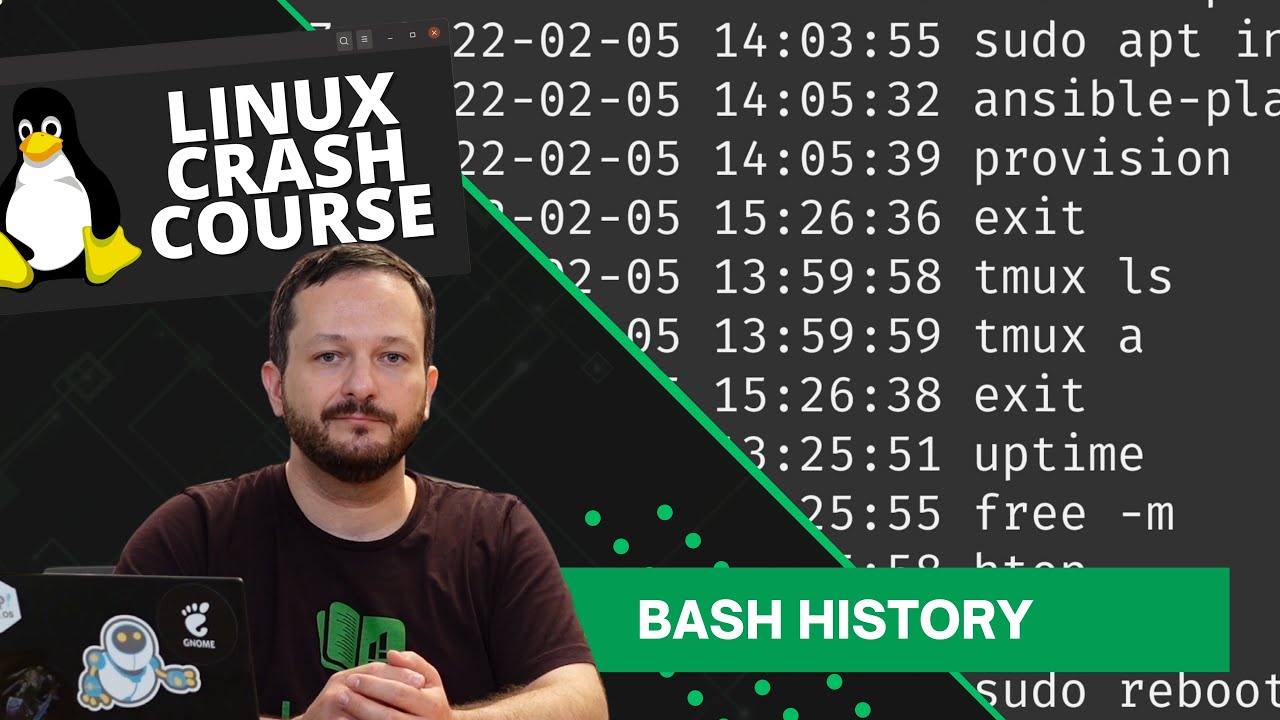 Linux Crash Course Bash History Learn Linux Tv Linux Crash Course Bash History Learn Linux Tv