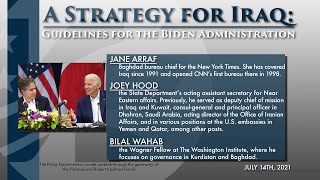 Policy Forum: A Strategy for Iraq: Guidelines for the Biden Administration