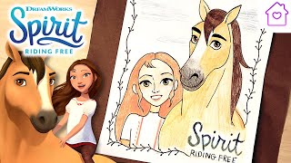 How to Draw SPIRIT AND LUCKY! | #CAMPDREAMWORKS DRAW-ALONG