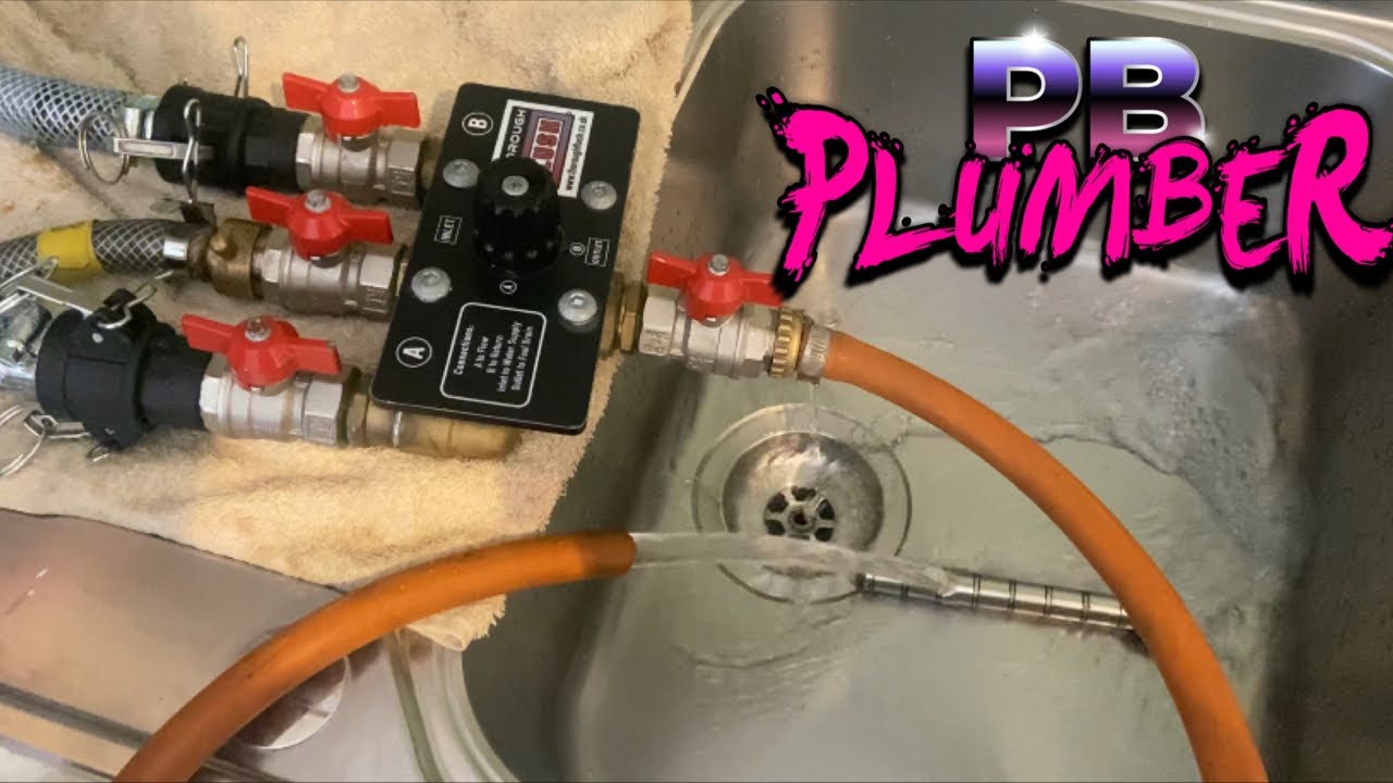 P B Plumber Mains Flush Using The Thoroughflush - YouTube