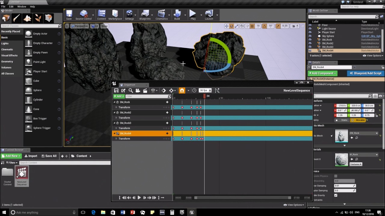 Unreal Engine Add Level Sequence Introduction Unreal Engine Add Level Sequence Introduction