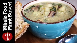 Plant Based Vegan Mushroom Potato Soup : The Whole Food Plant Based Recipes