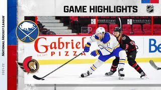Sabres @ Senators 1/18/22 | NHL Highlights